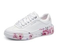 Skechers Court Classics Damen Cordova Classic Painted Florals, Weiss/opulenter Garten, 35 EU