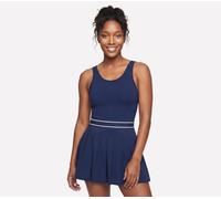 Skechers Court Pleated Dress in Marine, Größe XS