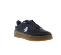 Skechers Courtside CALI DUDEZ Herren-Sneaker, schwarzer Duraleather/weißer Rand, 43 EU