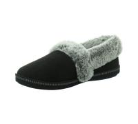 Skechers Damen Cozy Campfire Team Toasty Flache Hausschuhe, Black Microfiber Suede Faux Fur Line, 38 EU