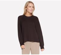 Skechers Cozy Luxe Crewneck Top in Braun, Größe 2XL