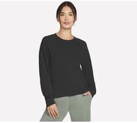 Skechers Cozy Luxe Crewneck Top in Schwarz, Größe 2XL