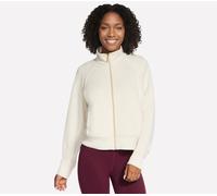 Skechers Cozy Luxe Jackett Top in Off White/Mauve, Größe Medium