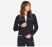 Skechers Cozy Luxe Track Jackett in Schwarz, Größe 2XL