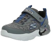 Skechers Creature-Lights Jungen Sneaker, Anthrazites, Synthetisches Textil, Blauer Rand, 33 EU
