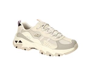 Skechers D´Lites Hiker Schuhe weiß beige natural Sport Adventure für Damen, weiß, Größe 39 EU