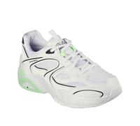 Skechers - "D´Lux" Sneaker für Damen, Zum Anschlüpfen (Weiß/Limone) EU 36,5 / UK 3,5