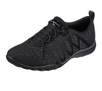 Skechers Relaxed Fit: Breathe-Easy - Infi-Knity Slip-On Shoes in Schwarz, Größe 36, Vegan