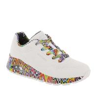 Skechers Damen 177959-wbk Sneaker, Weiß-Multi, 39.5 EU