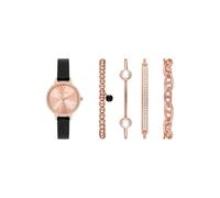 Quarzuhr SKECHERS "ELEVATED GLITZ SET", schwarz, Armbanduhren, Damen, Armbanduhr, Damenuhr, Ideal auch als Geschenk, analog, Glassteine (44943266-0) schwarz