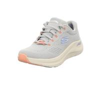 Skechers Damen Arch Fit 2.0 Big League Sports Shoes, Light Grey Mesh Periwinkle Coral Trim, 38 EU