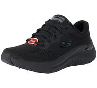 Skechers Damen Arch Fit 2.0 Big League Trainers, Black Mesh/Gunmetal Trim, 37 EU