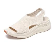 Skechers Arch Fit 2.0 Sandal - Flawless Choice in Off Weiss, Größe 36, Vegan, in der Maschine waschbar