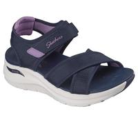 Skechers Arch Fit 2.0 Sandal - Feelin' Bright in Blau/Violett, Größe 37, Vegan, in der Maschine waschbar