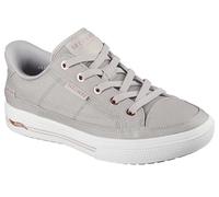 Skechers Damen Arch Fit Arcade-Meet Ya There Sneaker, Taupe, 37.5 EU Weit