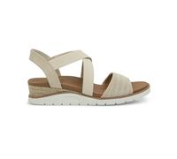Skechers Damen Arch FIT Beach KISS Sandale, Naturstrick/Duraleather, 37 EU, Natural Knit Duraleather, 37 EU