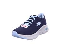 Skechers Damen Arch Fit Big Appeal Sneaker, Navy Knit Mesh Lt Blue Trim, 37 EU