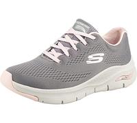 Skechers Damen Arch Fit Big Appeal sneakers, Grau Gray Knit Mesh Pink Trim Gypk, 36 EU