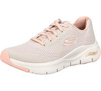Skechers Damen Arch Fit Big Appeal sneakers, Natural Knit Mesh Coral Trim, 41 EU