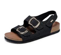 Skechers Damen Arch Fit Granola-Special Summer Slide Sandale, Schwarz, 38 EU