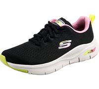 Skechers Damen Arch FIT Infinity COOL Sneaker, Black Mesh Multi Trim, 40 EU