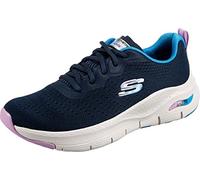 Skechers Damen Arch FIT Infinity COOL Sneaker, Navy Mesh Multi Trim, 41 EU