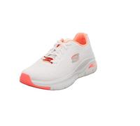 Skechers Damen Arch FIT Infinity COOL Sneaker, White Mesh Pink Trim, 36.5 EU