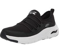 Skechers Damen Arch Fit Lucky Thoughts sports shoes,sneakers, Black Mesh White Trim, 40 EU