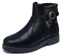 Skechers Damen Arch Fit Marlie-Weekend Chat Stiefelette, Schwarz/Schwarz, 37.5 EU