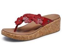 Skechers Damen Archfit Beverlee-Rare Blossom Flip-Flop, Rot/Ausflug, einfarbig (Getaway Solids), 36.5 EU