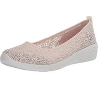 Skechers Damen Arya - Airy Days Geschlossene Ballerinas, Natural Crochet Off White Trim, 36.5 EU
