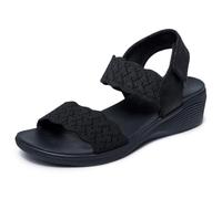 Skechers Damen Sandale Arya - on the Rise Schwarz/Schwarz Größe 36 EU