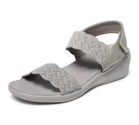 Skechers Damen Arya-on The Rise Sandale, Taupe, 40 EU