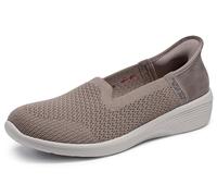 Skechers Damen Arya-Sweet Voice Hands Free Slip-ins Flacher Slipper, Taupe, 41 EU