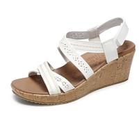 Skechers Damen Beverlee Delicate Glow Sneaker, Weiß Duraleather, 36 EU