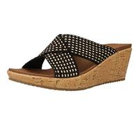 Skechers Damen Beverlee-Delighted Keilsandalen, Schwarz, 41 EU
