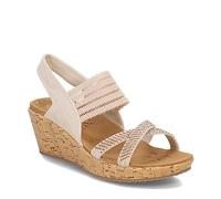 Skechers Damen Beverlee-Fancy Sips Keilsandale, Natürlich, 37.5 EU