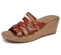 Skechers Damen Beverlee-New Resort Keilsandale, Gepäck, 39.5 EU