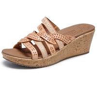 Skechers Damen Beverlee-New Resort Keilsandale, Natürlich, 40 EU
