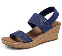 Skechers Damen Beverlee Sheer Luck Sneaker, Marineblau, 35 EU