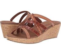 Skechers Damen Keilsandale Beverlee-Tiger Posse – Bohemian bestickt, Luggage, 36.5 EU