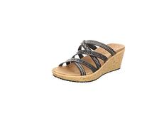 Skechers Damen Beverlee-Tiger Posse Keilsandale, Schwarz, 40 EU