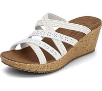 Skechers Damen Beverlee-Tiger Posse Keilsandale, Weiss/opulenter Garten, 36 EU
