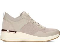 Skechers Damen Billion 2 Winning StreakSneaker, Taupe Duraleather Engineered Knit Suede, 38 EU