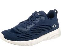 Skechers Damen Bob Squad - Tough Talk-Knit Stoff Padded Trainer - Marine - UK 9