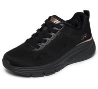 Skechers Damen Bobs Arch Fit Elev8 Turnschuhe, Black Engineered Knit, 39.5 EU