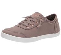 Skechers Damen Bobs B Cute Sneaker - Memory Foam, Flexible Laufsohle, leichte vegane Schuhe, Taupe, 10 Wide