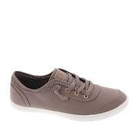Skechers Damen Bobs B Cute Sneaker - Memory Foam, Flexible Laufsohle, leichte vegane Schuhe, Taupe, 9 Wide