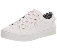 Skechers Damen Sneaker BOBS B Extra Cute 2Cute4U – Slip-On, weißes Leinen, vegan – Größe 37
