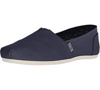 Skechers Damen Bobs Plush-Peace & Love Flats, Marineblau/Weiß, 10